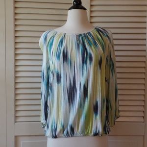 Chico's Blouse Size M | Peasant Top | Tie Die |